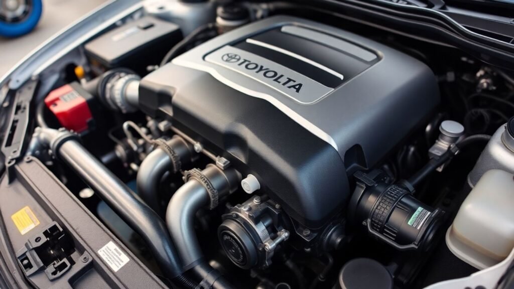Toyota Corolla Sportivo engine close-up